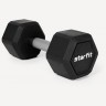 Гантель гексагональная Starfit DB-301PRO 10 кг, обрезиненная, черный (2115112)