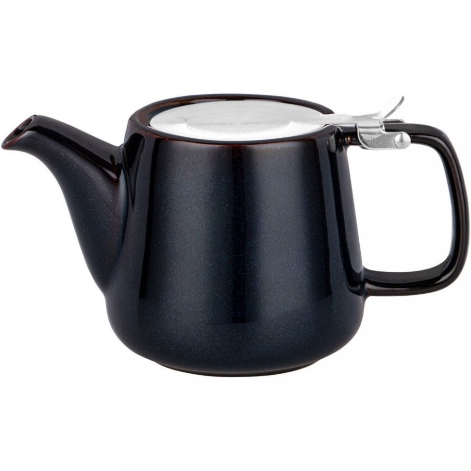 Чайник с металл.ситом и крышкой bronco "luster" 500мл, 19*8,5*10см, синий Bronco (470-408)