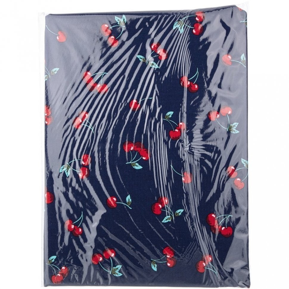 Пододеяльник "вишенка" 145х215см,синий,100%х\б,сорочка SANTALINO (984-233)