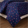 Пододеяльник "вишенка" 145х215см,синий,100%х\б,сорочка SANTALINO (984-233)