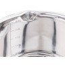 Кастрюля agness  со сливом, силикон. держатели, 2,9 л диаметр=19,5 см высота=12 см, нерж.сталь Agness (937-151)
