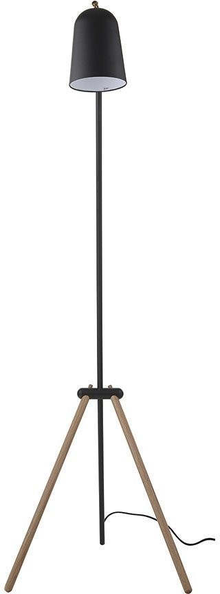 Лампа напольная giraffe, 138 см, дуб, черное матовое основание (67827)