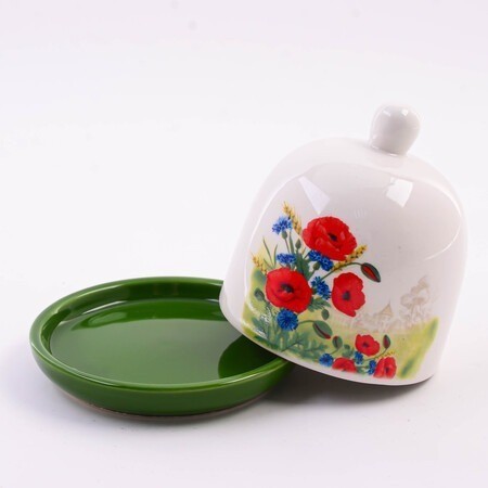 Лимонница с крышкой Цветущие маки LORAINE (60285)