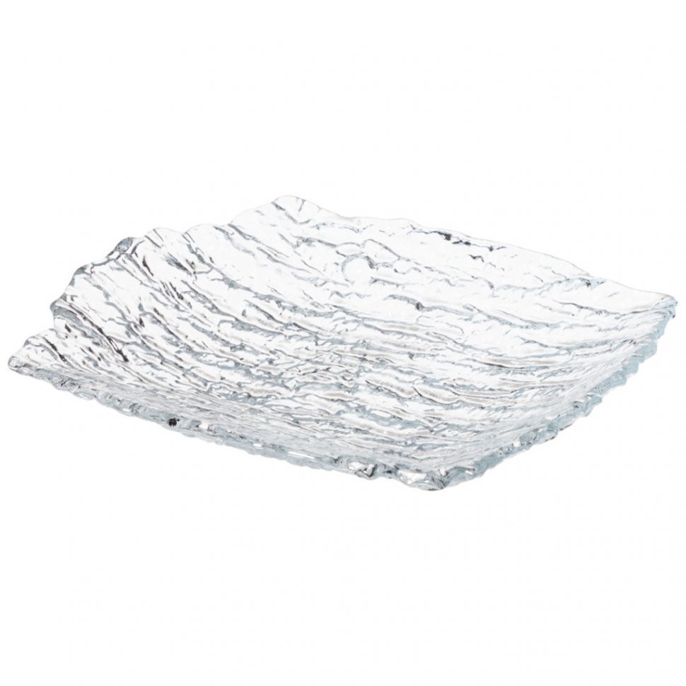 Блюдо квадратное "crystal clear" 19,5x17x3 cм Bronco (332-086)