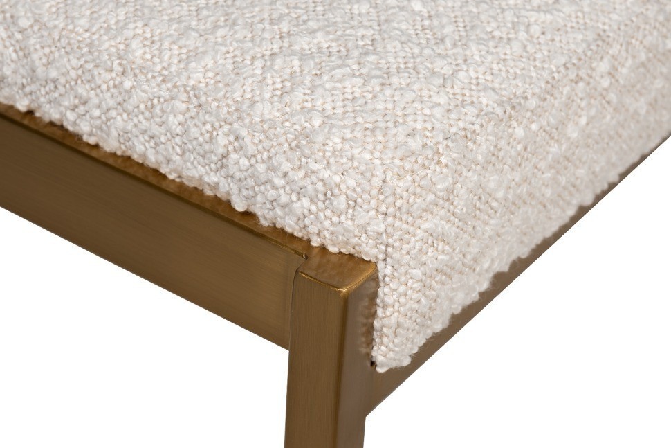 Стул барный, букле бежевый/матовое золото  50*55*85см (TT-00013472)