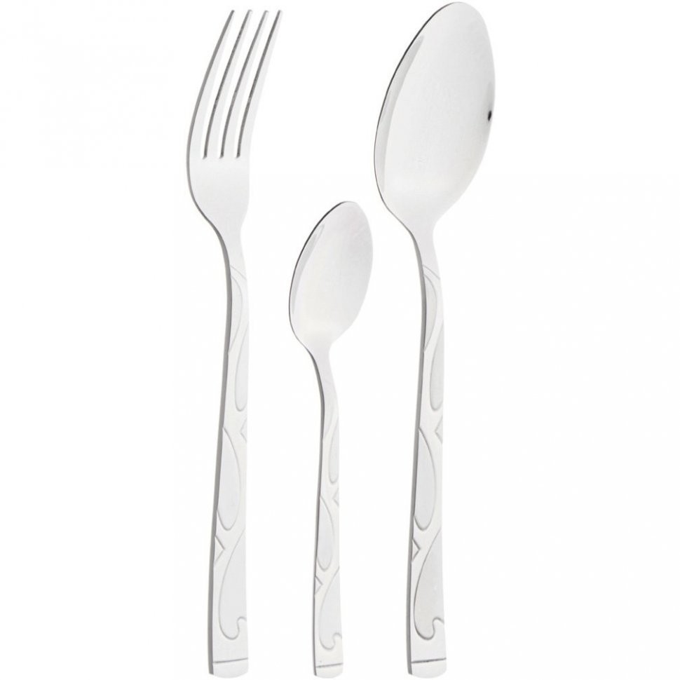 Набор столовых приборов agness  на 6 персон 18 пр.в деревянном кейсе (942-011)