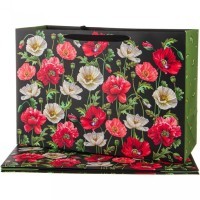 Комплект бумажных пакетов из 4 шт. &quot;маки&quot; 60*40*23 см. Lefard (521-221)