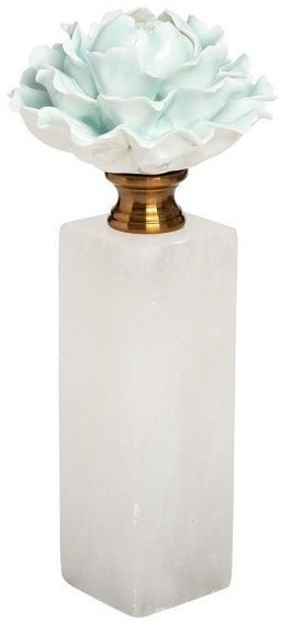 Декор "Голубая хризантема", мраморн.подставка d10*24см (TT-00004760)