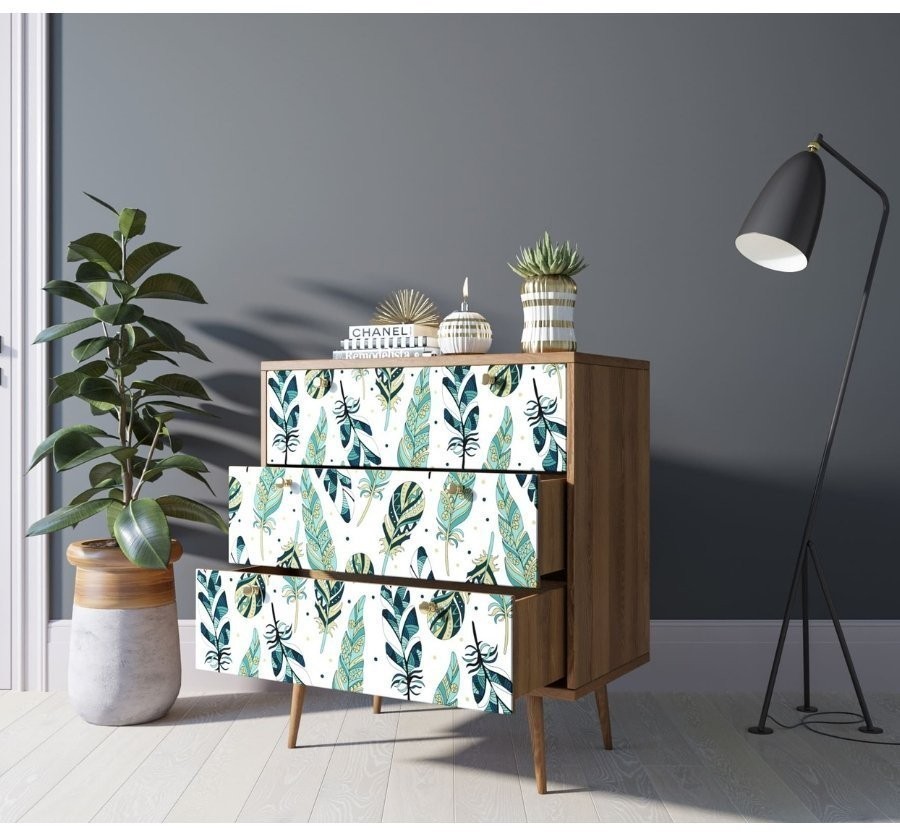 Комод Berber три ящика 44 принт арт BB40/Print_44-ET