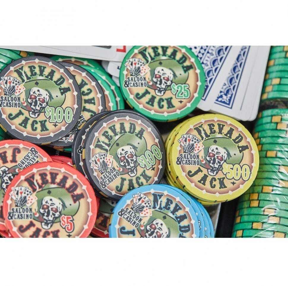 Набор для покера Nevada Jack Ceramic где 500 фишек (31310)