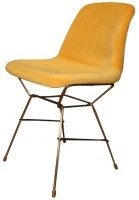 Стул SC-3288HW/yellow, Каркас матовое золото, вельвет, Yellow, ROOMERS FURNITURE