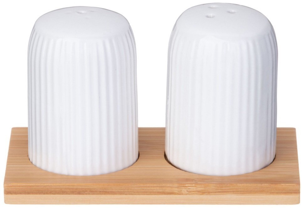 Набор для специй lefard "native" 2 пр.на дерев. подставке (587-184)