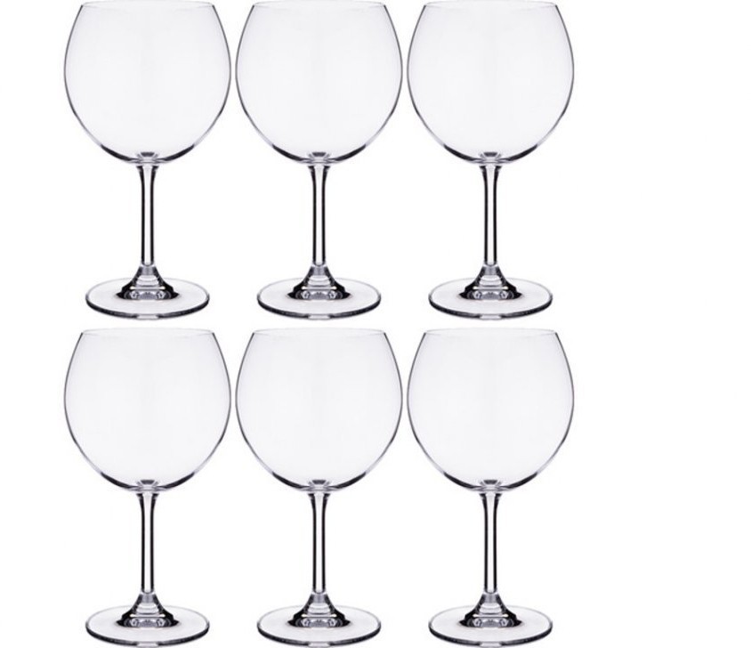 Набор бокалов для вина из 6 шт. "klara/sylvia" 460 мл высота=18 см Crystal Bohemia (669-287)
