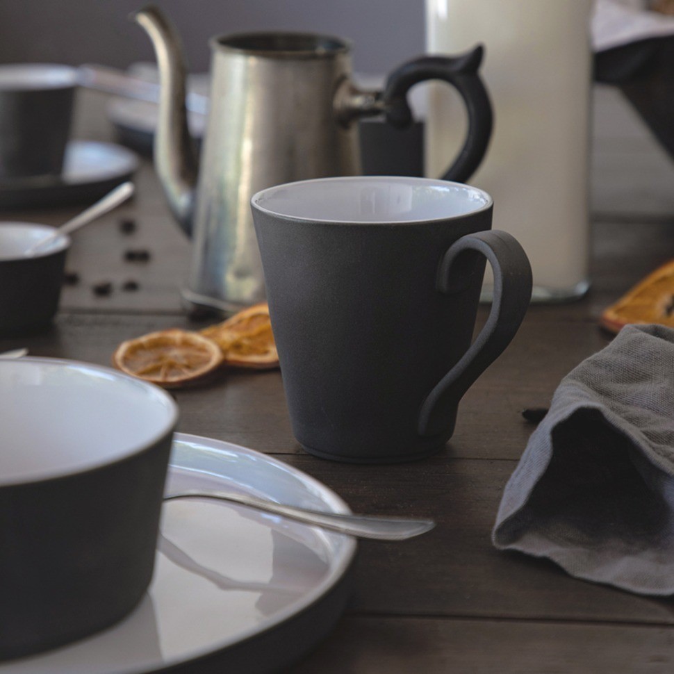 Тарелка 1LOP161e-WHI(1LOP161e-01116I), 16 см, керамика, Grey/white, Costa Nova