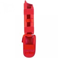 Защита голень-стопа FERRUM, ПУ, красный (1738824)