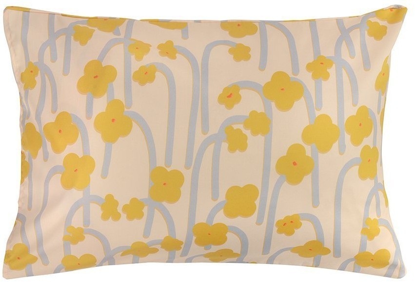 Набор из двух наволочек горчичного цвета с принтом Полярный цветок из коллекции scandinavian touch, 50х70 см (73690)