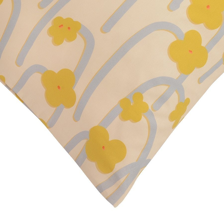 Набор из двух наволочек горчичного цвета с принтом Полярный цветок из коллекции scandinavian touch, 50х70 см (73690)