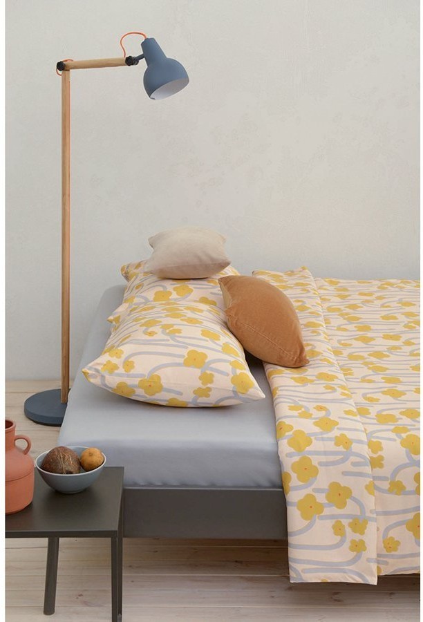 Набор из двух наволочек горчичного цвета с принтом Полярный цветок из коллекции scandinavian touch, 50х70 см (73690)