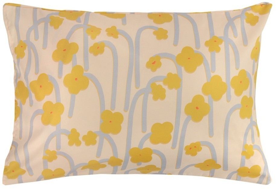 Набор из двух наволочек горчичного цвета с принтом Полярный цветок из коллекции scandinavian touch, 50х70 см (73690)