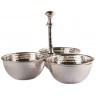 Менажница PI5369/3S, никель, посеребрение, silver plated, ROOMERS TABLEWARE