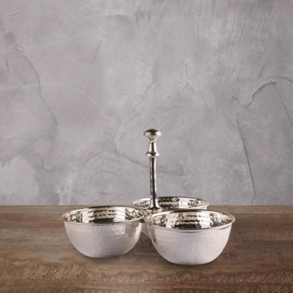 Менажница PI5369/3S, никель, посеребрение, silver plated, ROOMERS TABLEWARE