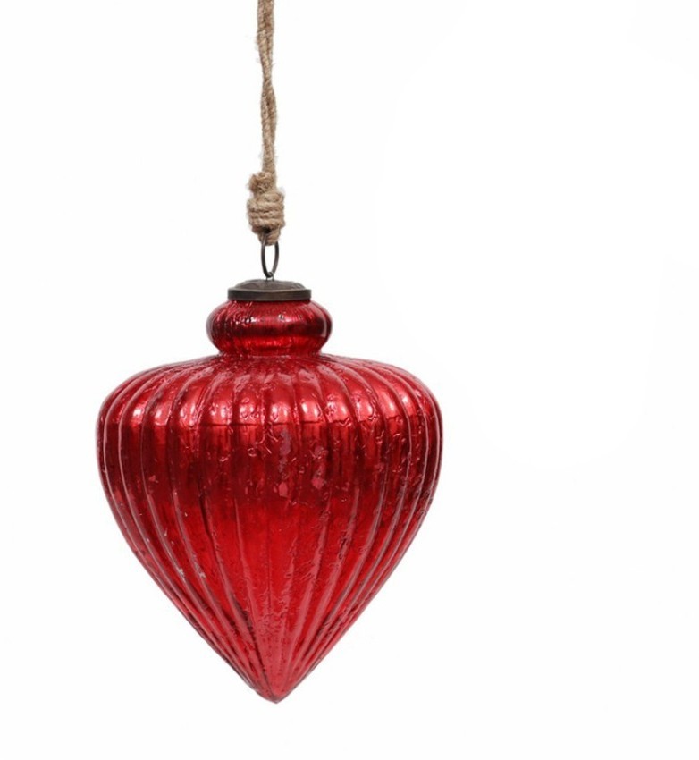 Новогодняя игрушка ND-78C, стекло, Red, ROOMERS FURNITURE