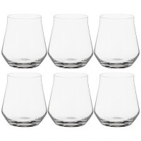 Набор бокалов для виски/воды из 6 шт. &quot;alca&quot; 350 мл высота=10 см. Crystalite Bohemia (669-324)