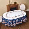 Скатерть овальная "passage"140х180см ,белый, 100% хлопок,твил, пропитка Lefard (850-759-4)