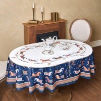 Скатерть овальная &quot;passage&quot;140х180см ,белый, 100% хлопок,твил, пропитка Lefard (850-759-4)