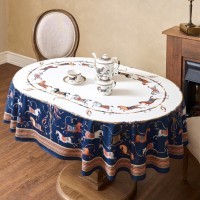 Скатерть овальная &quot;passage&quot;140х180см ,белый, 100% хлопок,твил, пропитка Lefard (850-759-4)