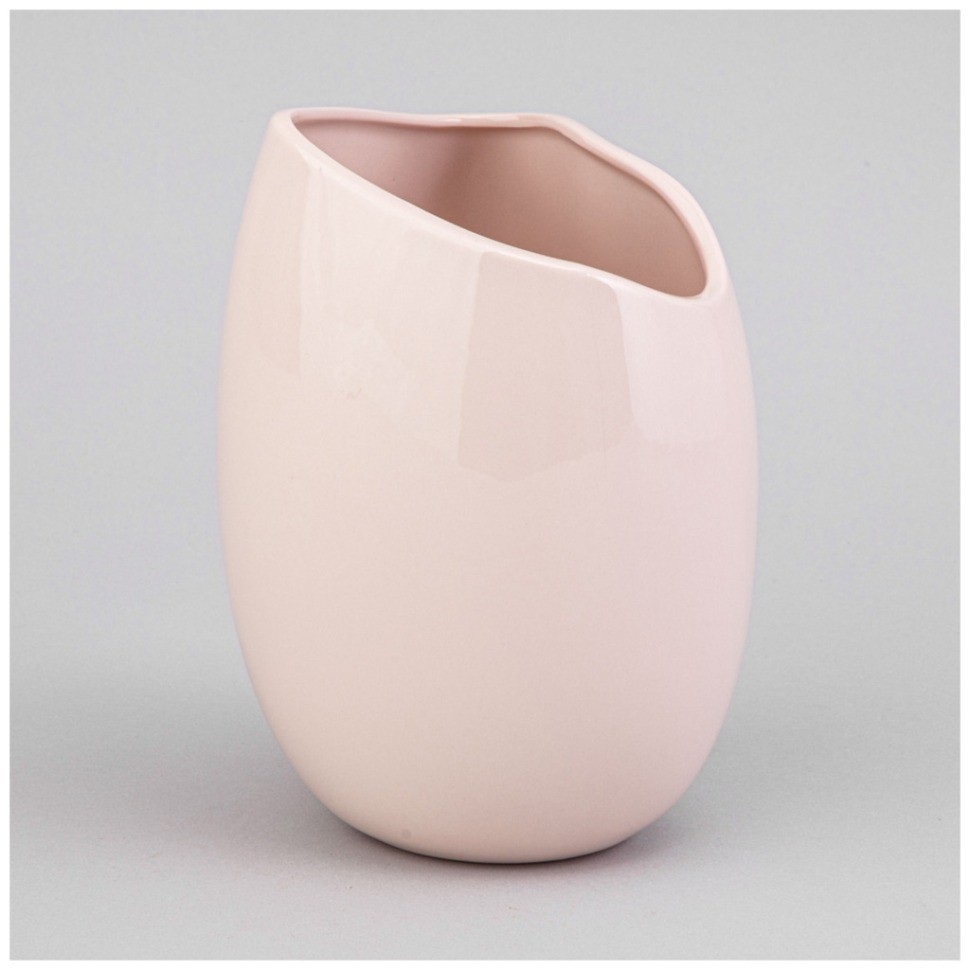 Ваза 12*11.5*17см цвет: пудровый Lefard (374-154)