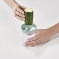 Терка спиралайзер с тремя лезвиями и контейнером для хранения spiro, зеленая (72054)