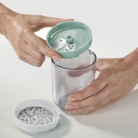 Терка спиралайзер с тремя лезвиями и контейнером для хранения spiro, зеленая (72054)