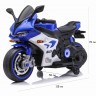 Детский электромотоцикл Ducati (12V, EVA, ручка газа, спидометр) (FT-821-BLUE-WHITE)