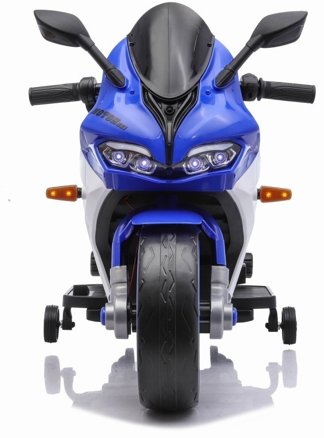 Детский электромотоцикл Ducati (12V, EVA, ручка газа, спидометр) (FT-821-BLUE-WHITE)