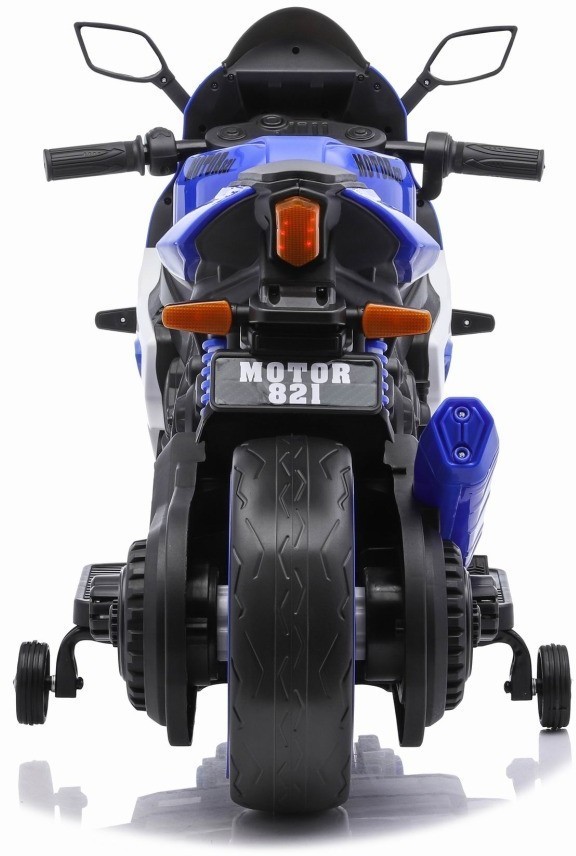 Детский электромотоцикл Ducati (12V, EVA, ручка газа, спидометр) (FT-821-BLUE-WHITE)