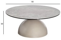 Стол журнальный, керамика Augustus Gray d90*39см (TT-00015700)