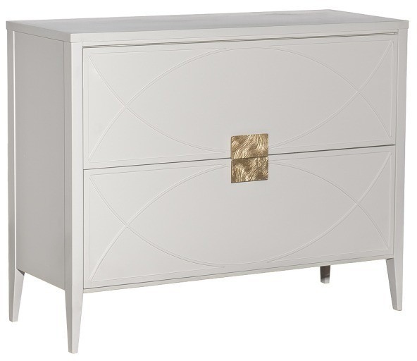 Комод бежевый 2 ящика 100*80*40см (TT-00015928)