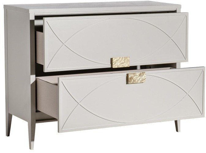 Комод бежевый 2 ящика 100*80*40см (TT-00015928)