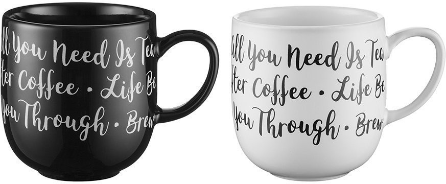 Кружка carnaby script 350 мл белая (69266)