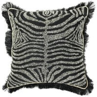 Подушка с бисером &quot;Зебра&quot; черный 45*45см (TT-00013442)