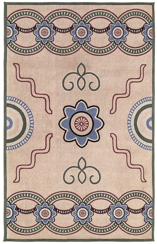 Ковер из хлопка по мотивам эвенских орнаментов из коллекции cultural heritage, 200х300 см (78517)