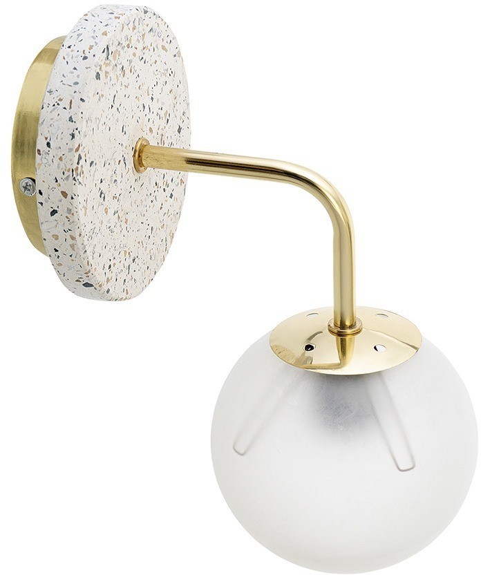 Светильник настенный skum, 32x15,5x22 см, белый/золотой (76507)