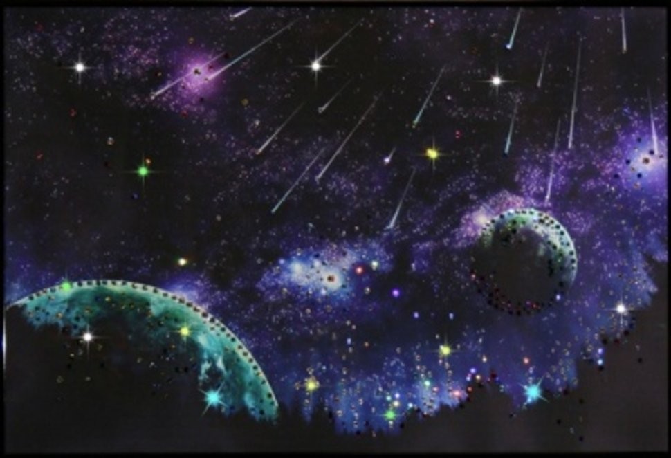 Картина Звездопад с кристаллами Swarovski (1106)