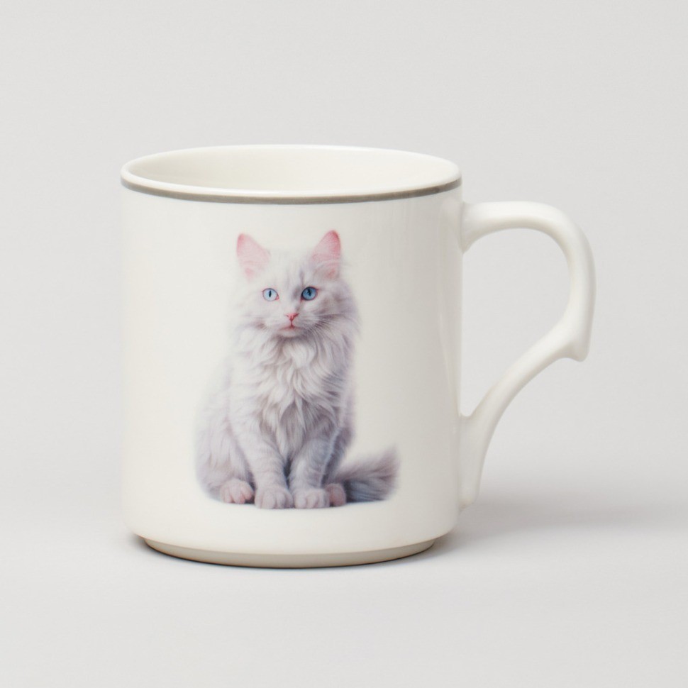 Набор кружек "meow" 4шт на подставке 368мл. Lefard (153-946)