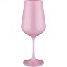 Набор бокалов для вина "sandra sprayed pink" из 6 шт. 450 мл. высота=24 см. Bohemia Crystal (674-720)