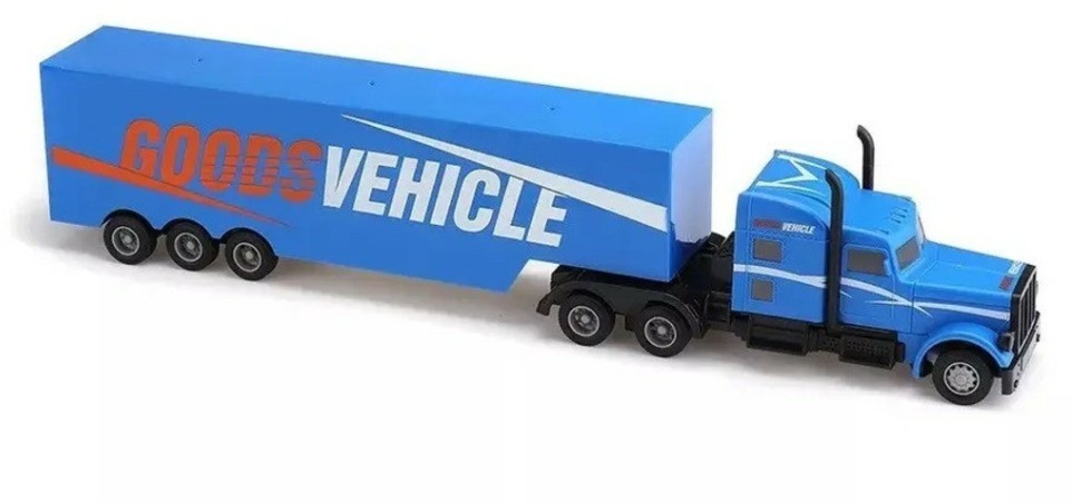 Радиоуправляемый грузовик трейлер и набор дорожных знаков (2WD, акб, 1:16) (GM1931)