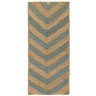 Ковер из джута с вставками зеленого цвета из коллекции ethnic, 70х160 см (74485)