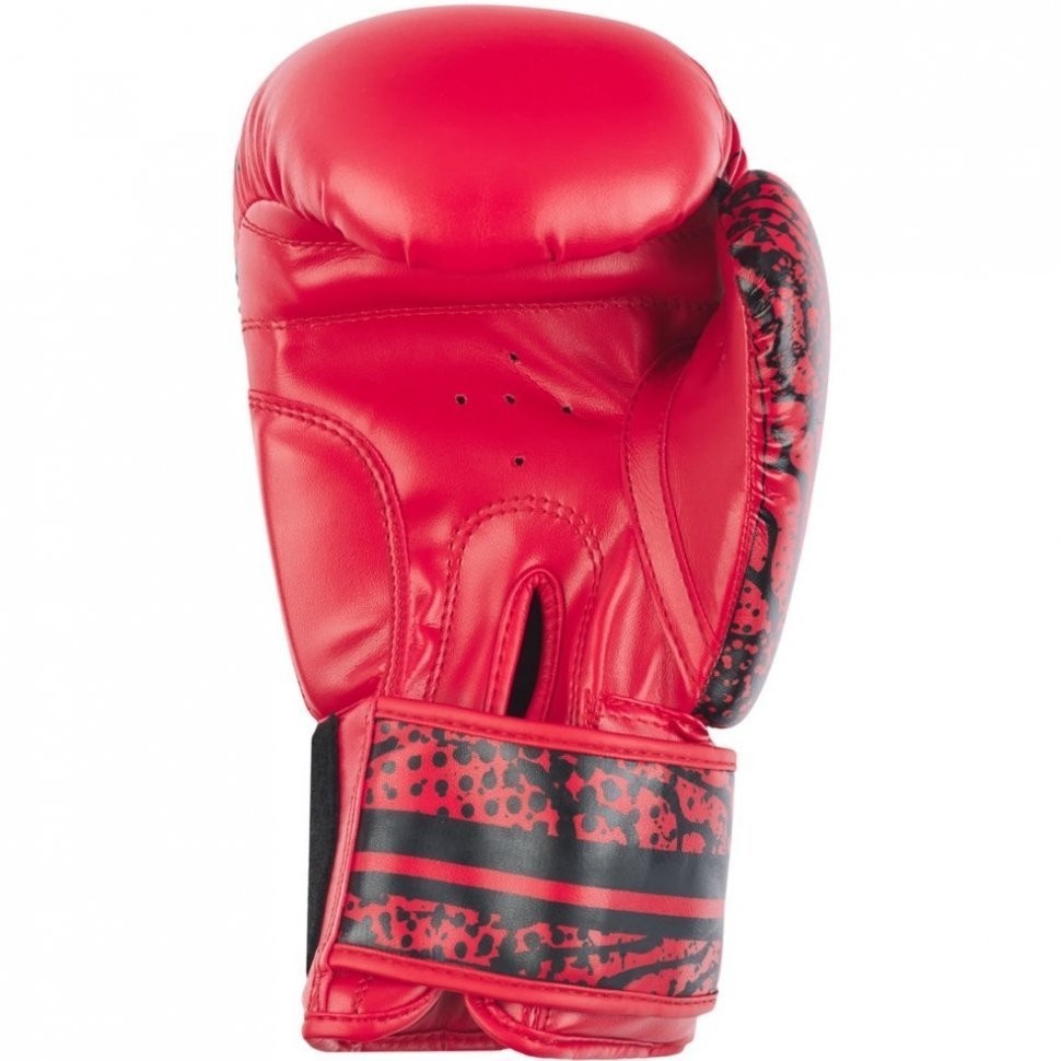 Перчатки боксерские ODIN, ПУ, красный, 14 oz (1738640)
