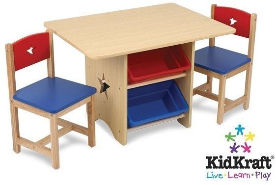 Набор детской мебели "Star"(стол+2 стула+4 ящика) (26912_KE)